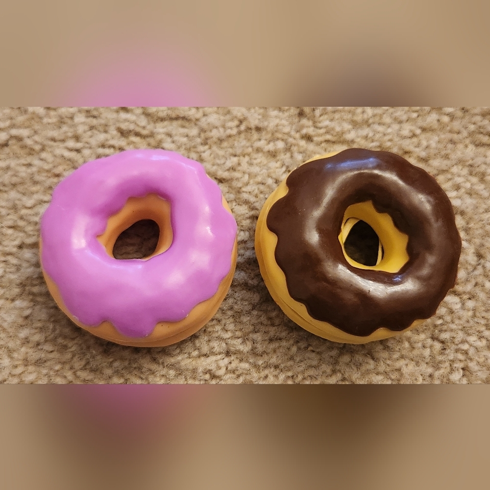 Vtg Toy Donuts Fast Food Toys 1985
